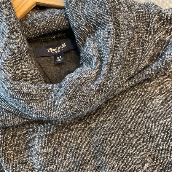 Madewell Long Sleeve Turtleneck Sweater Dress Marled Grey Size XS - Picture 8 of 9